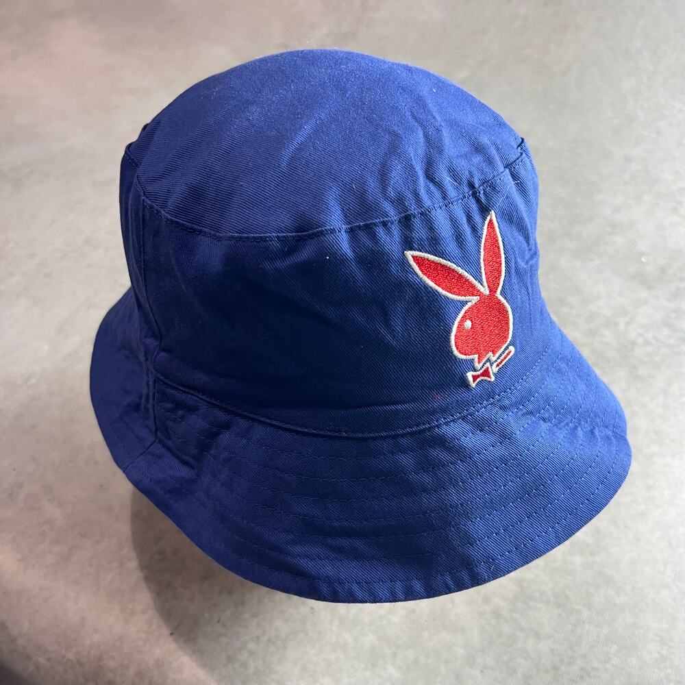Playboy x Lids Bucket Hat Royal Blue Reversible NWT One Size